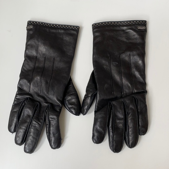 Coach leather gloves 6 1/2
